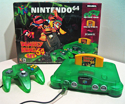 cor Jungle Green/Extreme Green Nintendo 64